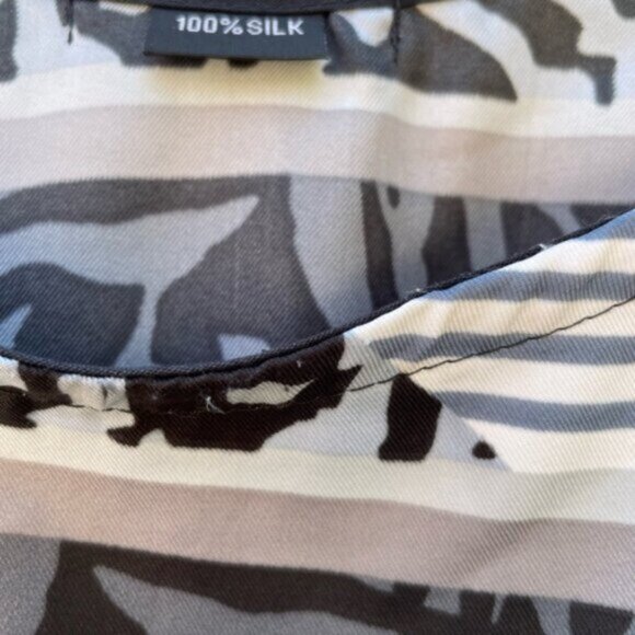 Maxi Kaftan Long Dress Geometric Pattern Silk Caftan One Size - Picture 5 of 7